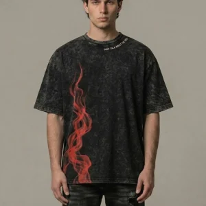 Skrats Printed Men Round Neck Black T-shirt